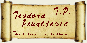 Teodora Pivaljević vizit kartica